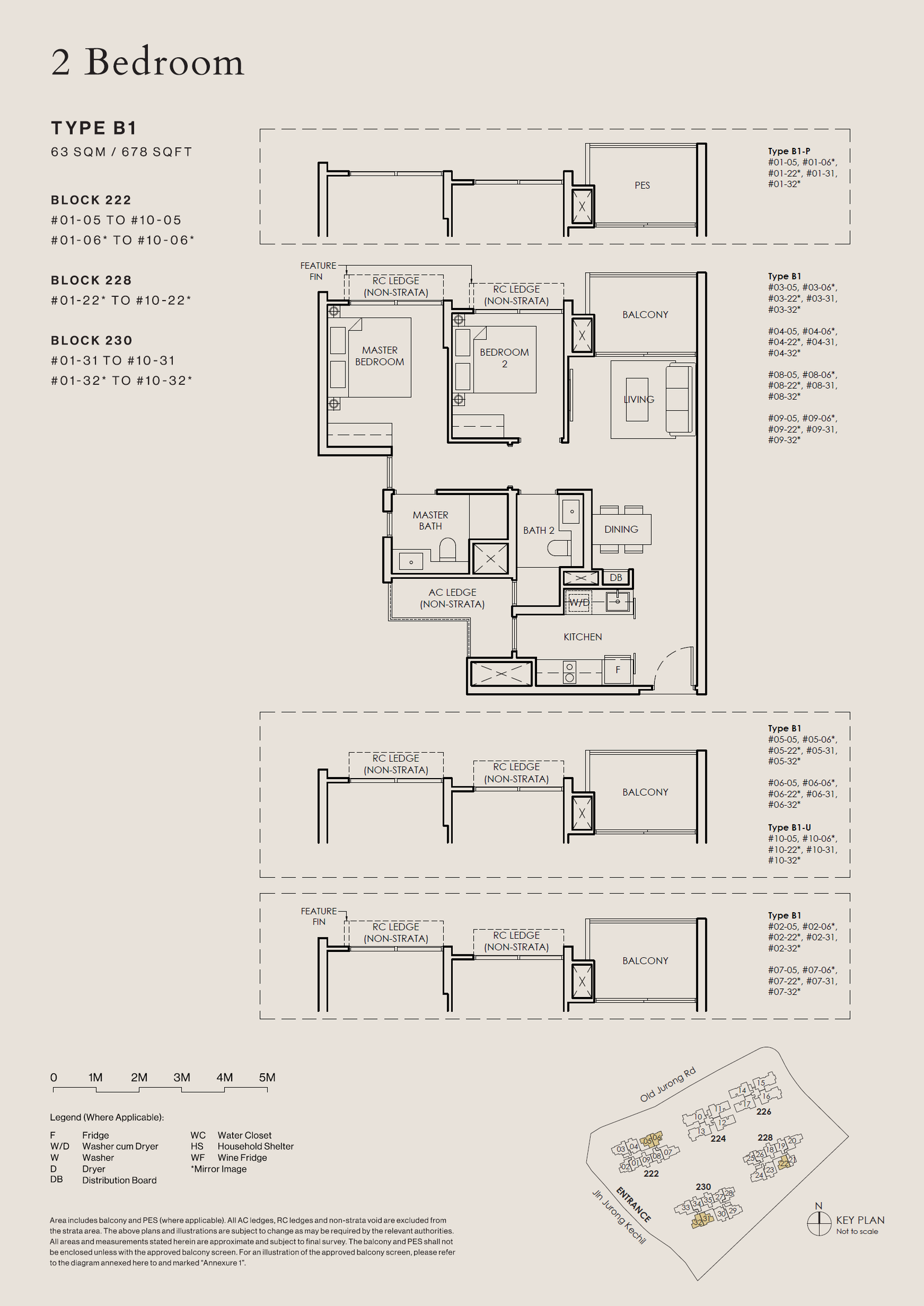 The Sen 1 Bedroom Floor Plan 2